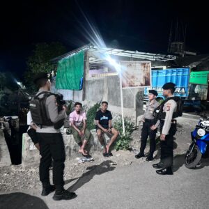 ‎Sat Samapta Polres Bima Kota Gelar Patroli Antisipasi 3C pada Malam Hari di Pelabuhan Bima